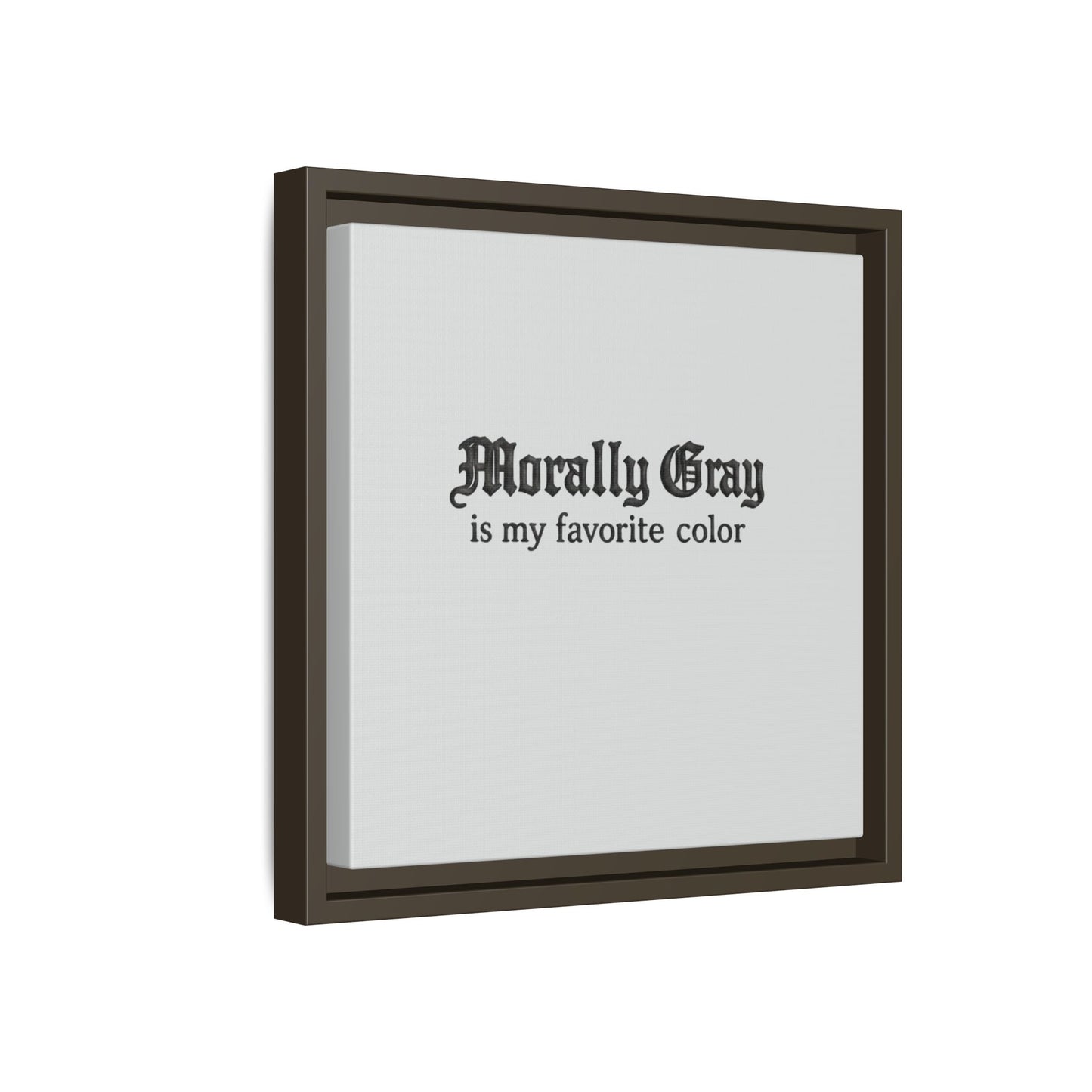 Morally Gray Collective Canvas Print — BookTok Feminist Wall Art