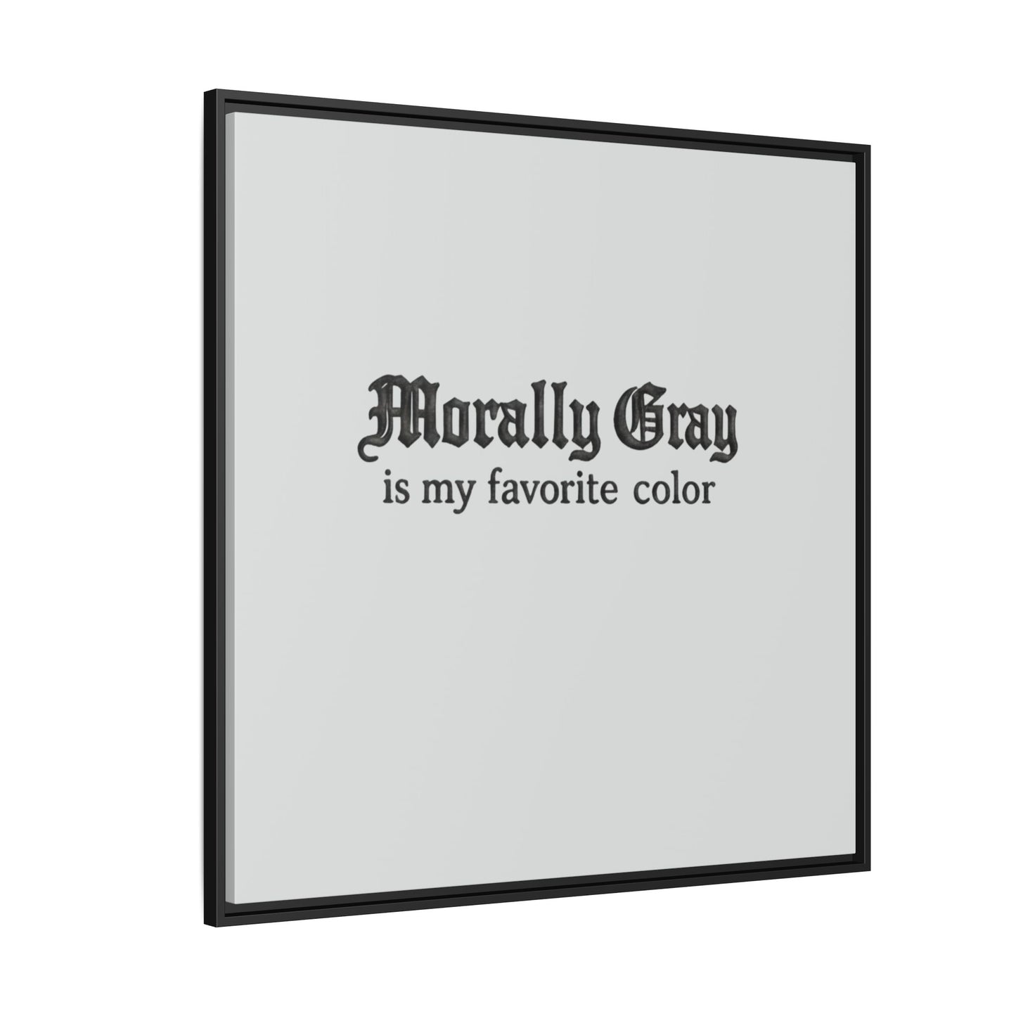 Morally Gray Collective Canvas Print — BookTok Feminist Wall Art