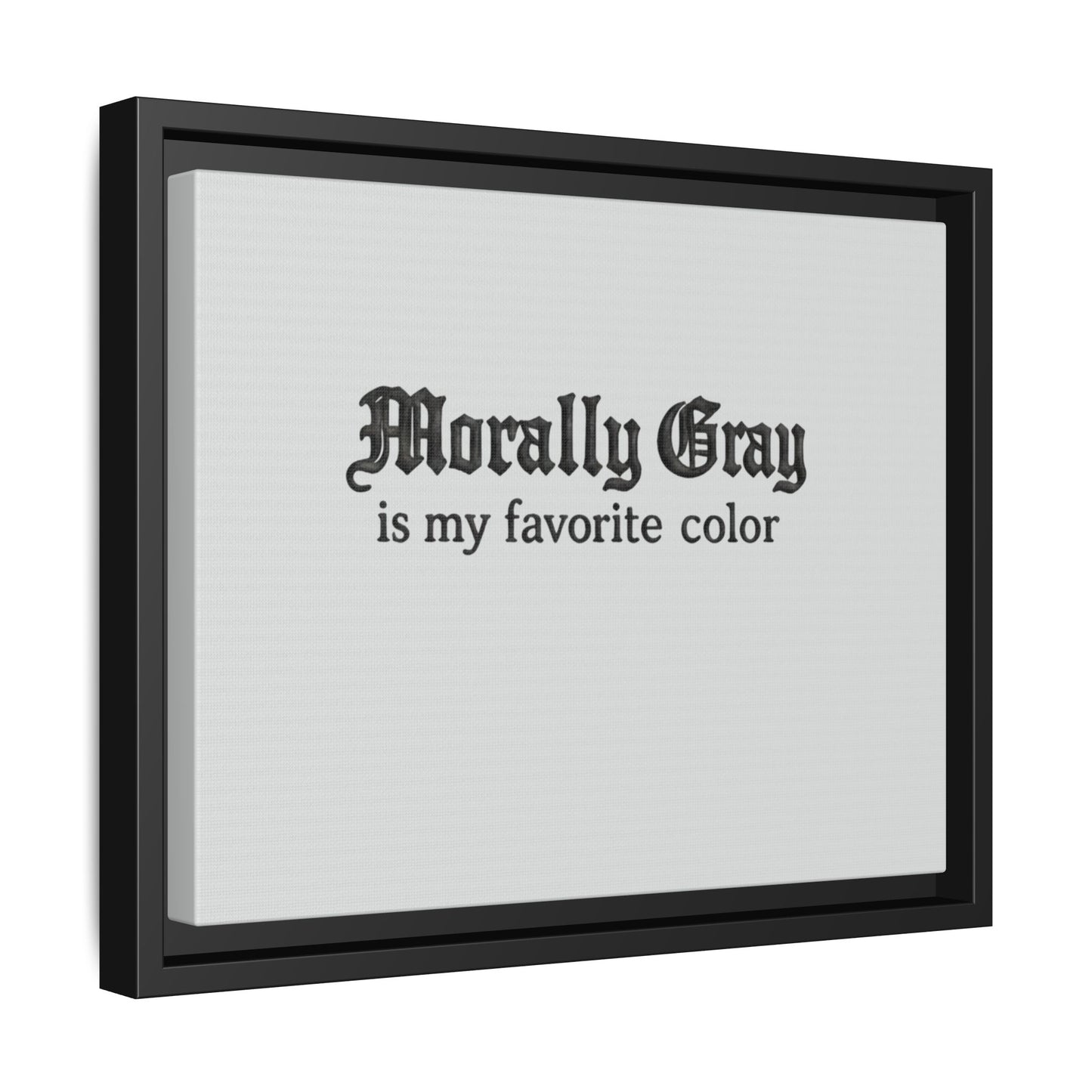 Morally Gray Collective Canvas Print — BookTok Feminist Wall Art