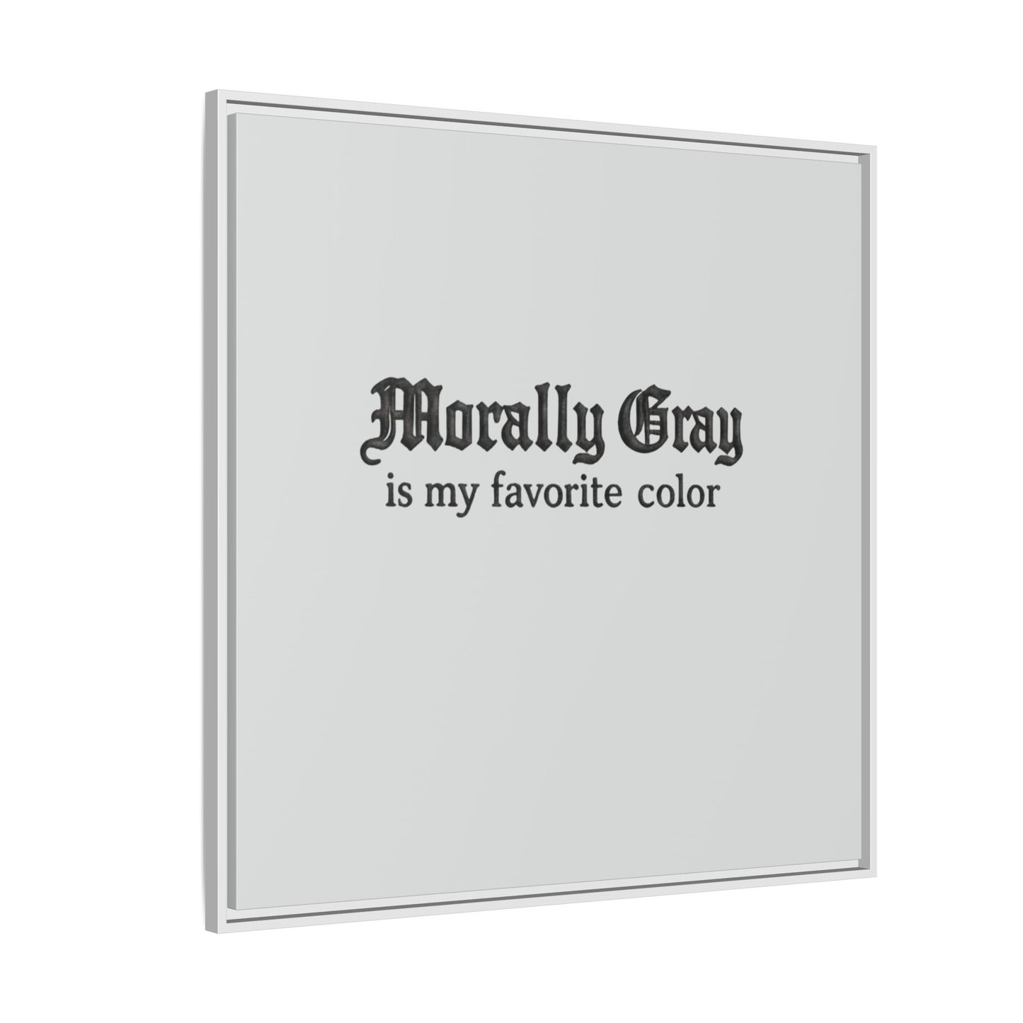 Morally Gray Collective Canvas Print — BookTok Feminist Wall Art