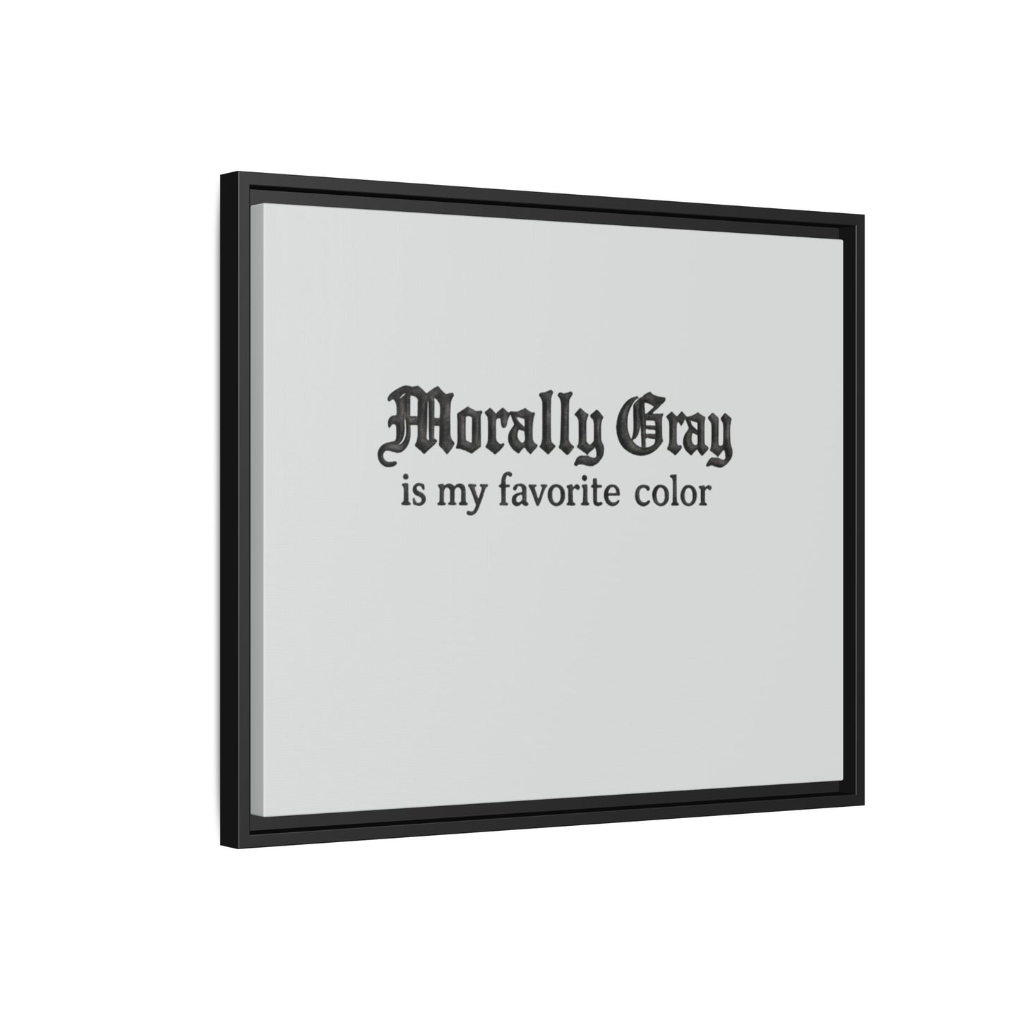 Morally Gray Collective Canvas Print — BookTok Feminist Wall Art