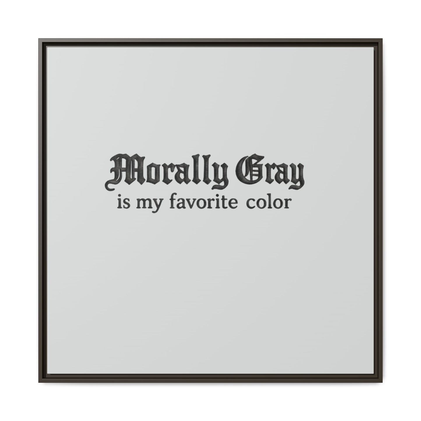 Morally Gray Collective Canvas Print — BookTok Feminist Wall Art