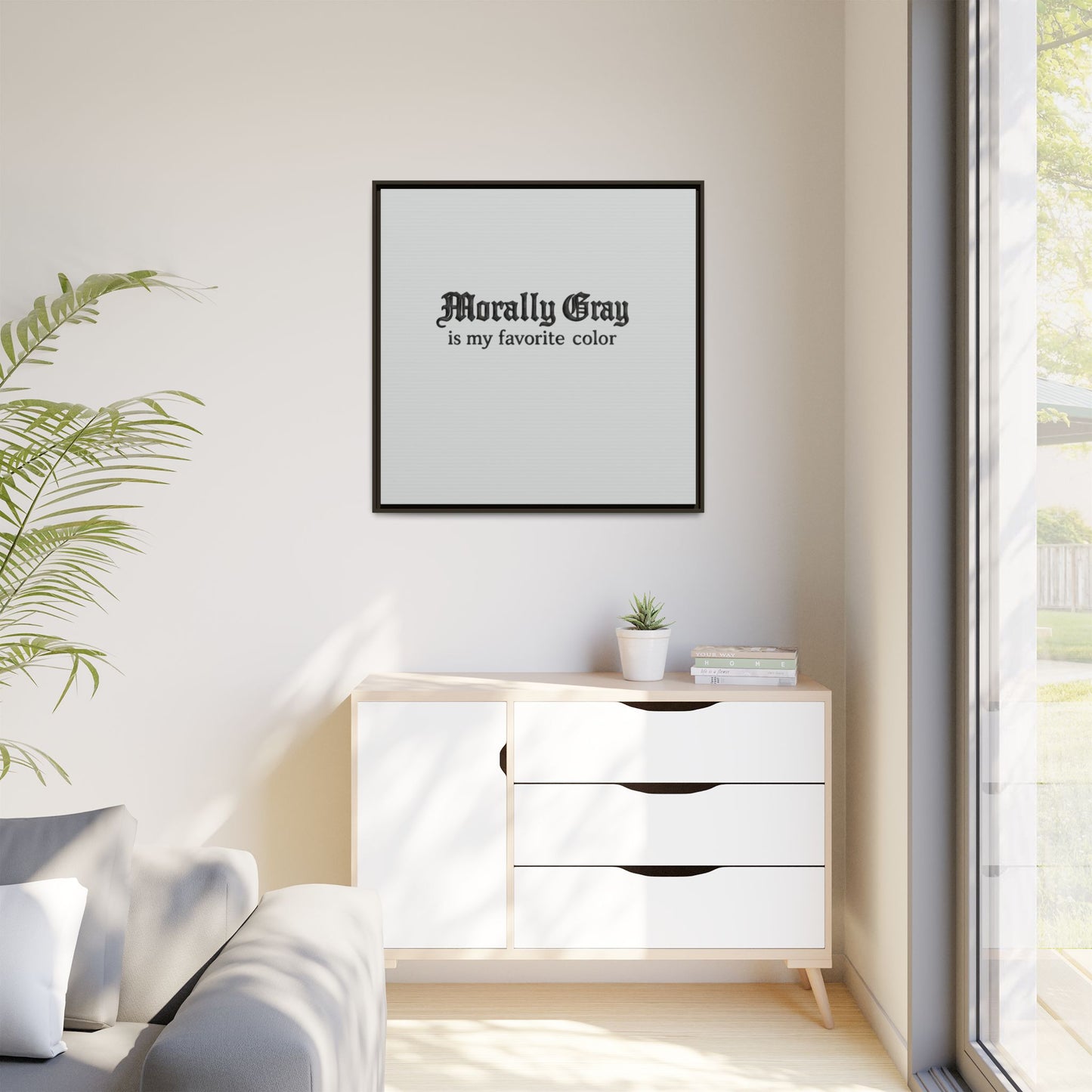 Morally Gray Collective Canvas Print — BookTok Feminist Wall Art