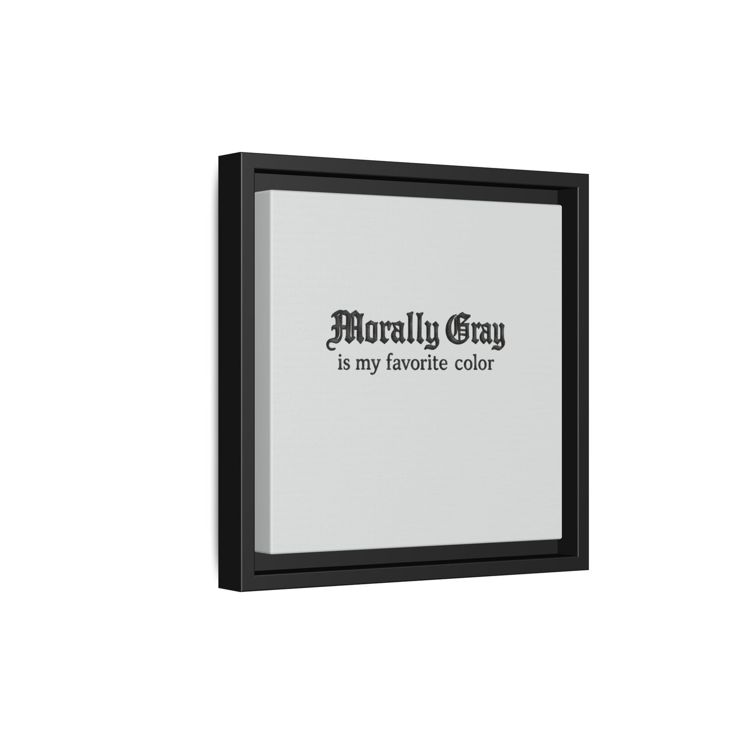 Morally Gray Collective Canvas Print — BookTok Feminist Wall Art