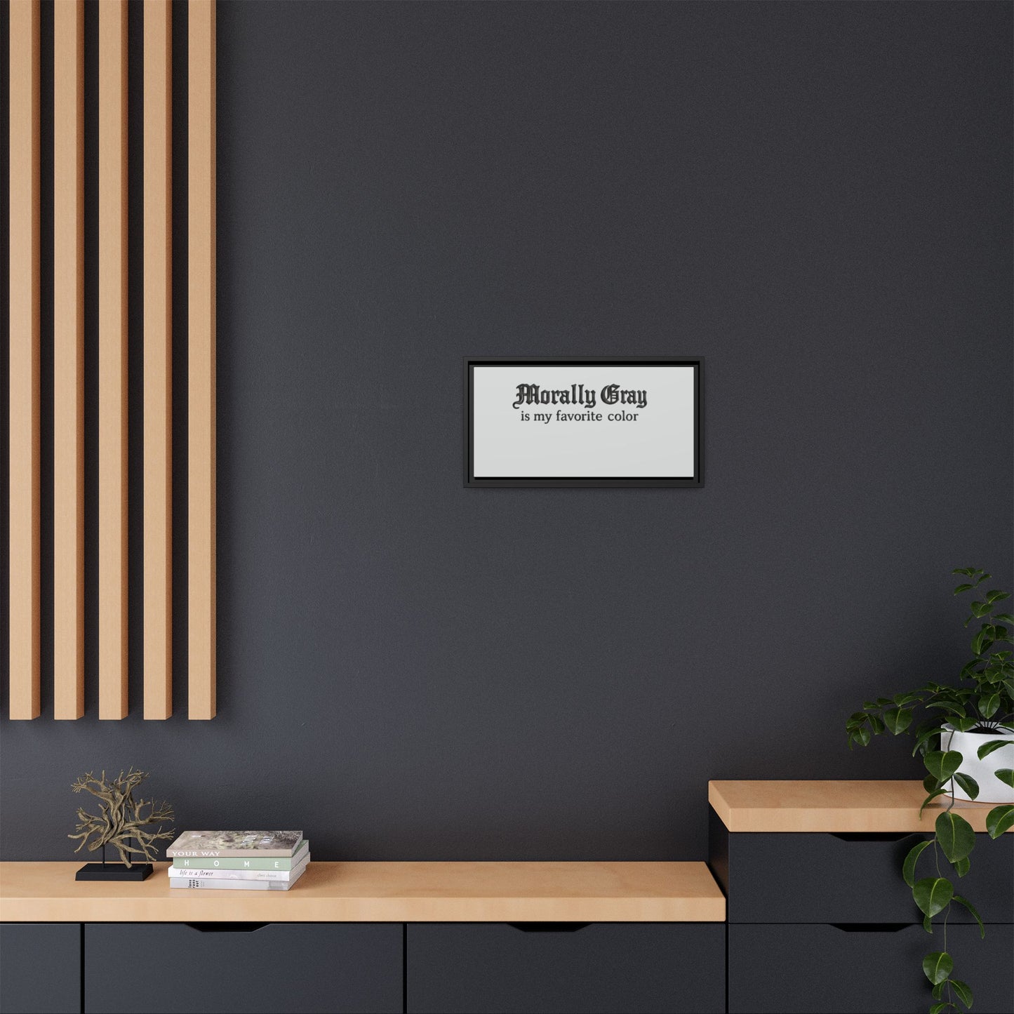 Morally Gray Collective Canvas Print — BookTok Feminist Wall Art