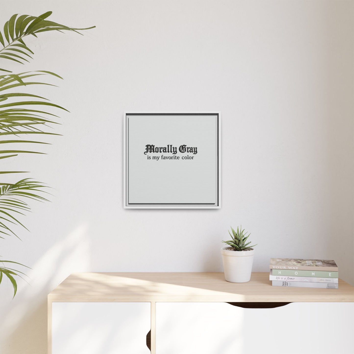 Morally Gray Collective Canvas Print — BookTok Feminist Wall Art