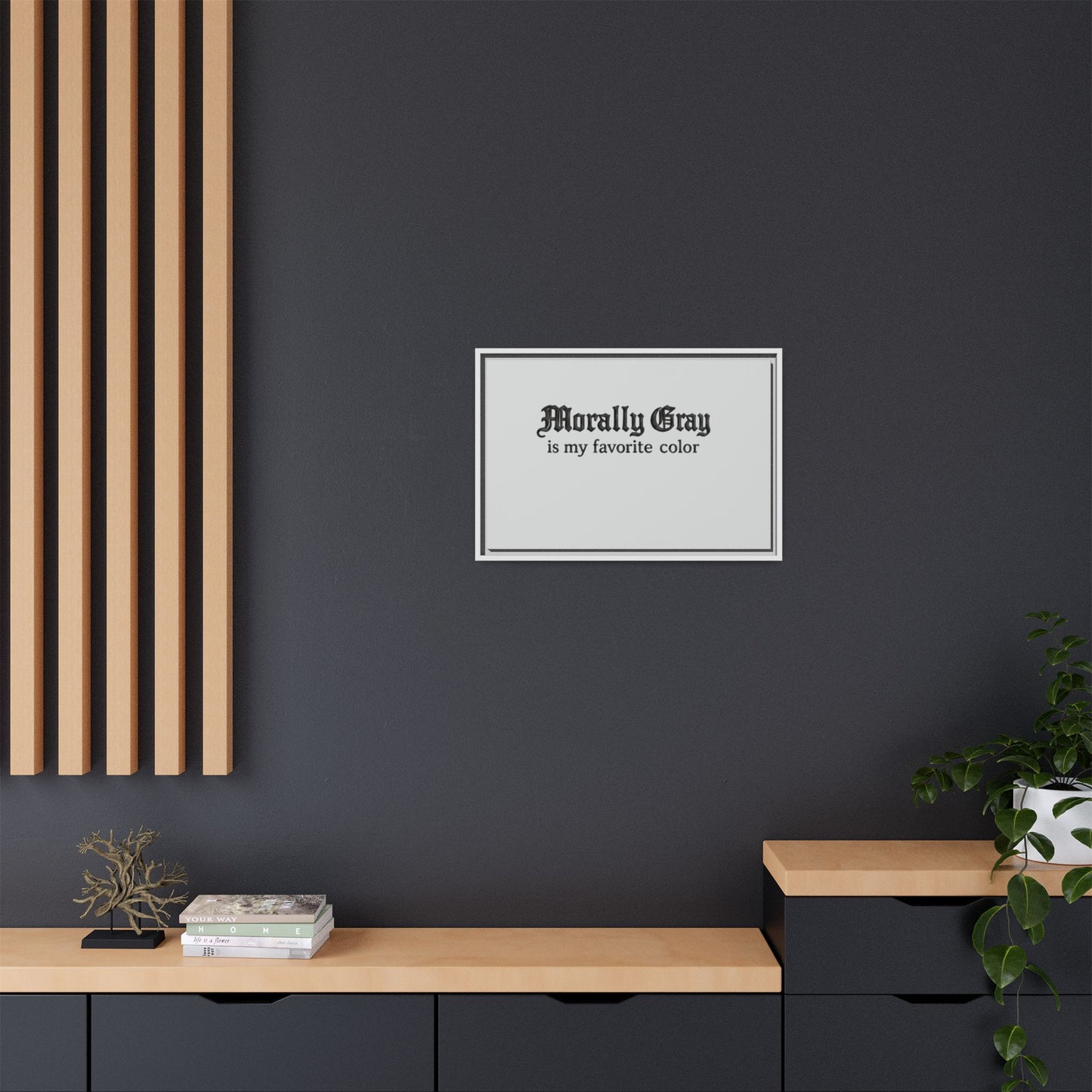 Morally Gray Collective Canvas Print — BookTok Feminist Wall Art