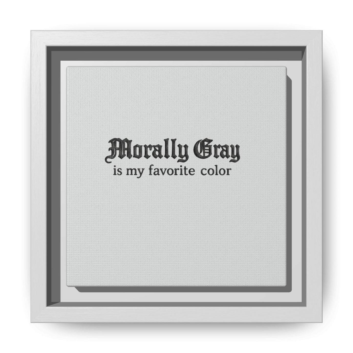 Morally Gray Collective Canvas Print — BookTok Feminist Wall Art