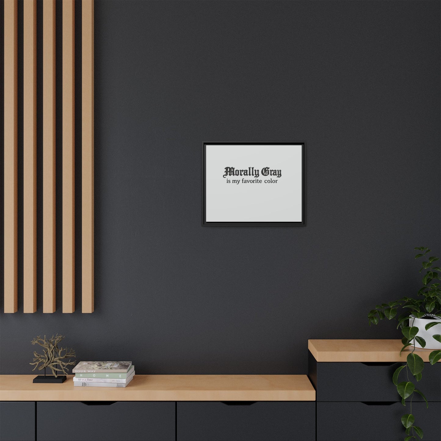 Morally Gray Collective Canvas Print — BookTok Feminist Wall Art