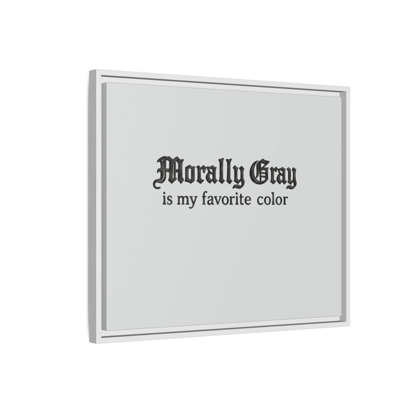 Morally Gray Collective Canvas Print — BookTok Feminist Wall Art