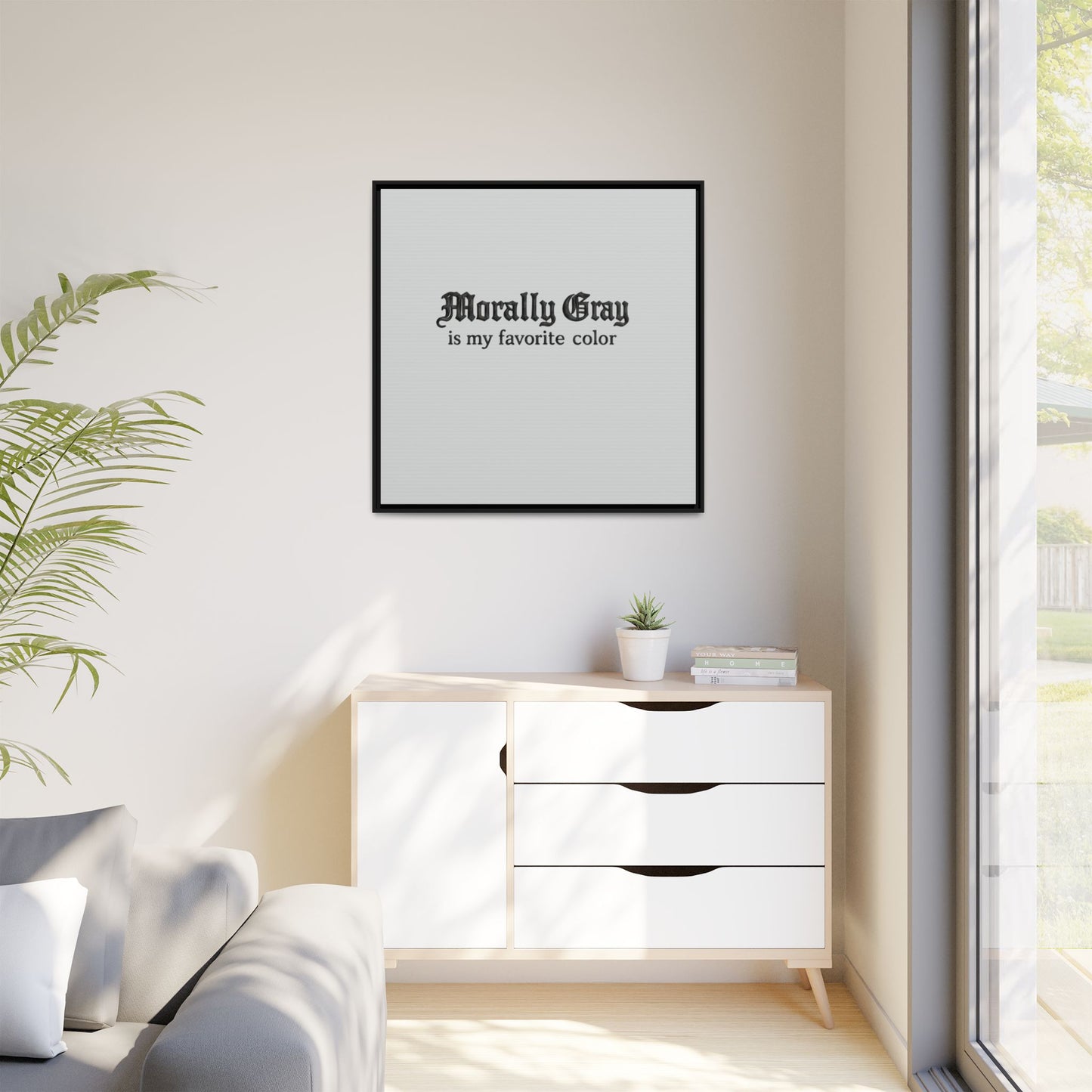 Morally Gray Collective Canvas Print — BookTok Feminist Wall Art