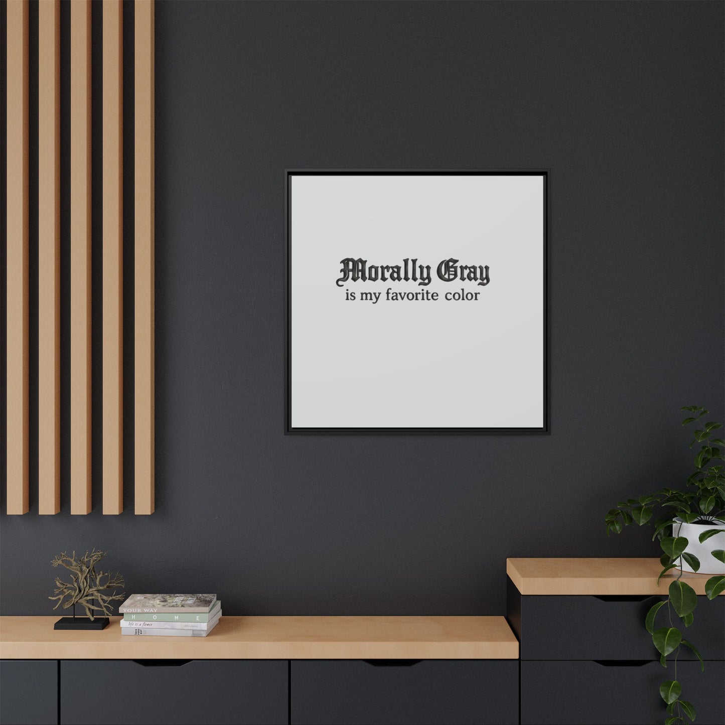 Morally Gray Collective Canvas Print — BookTok Feminist Wall Art
