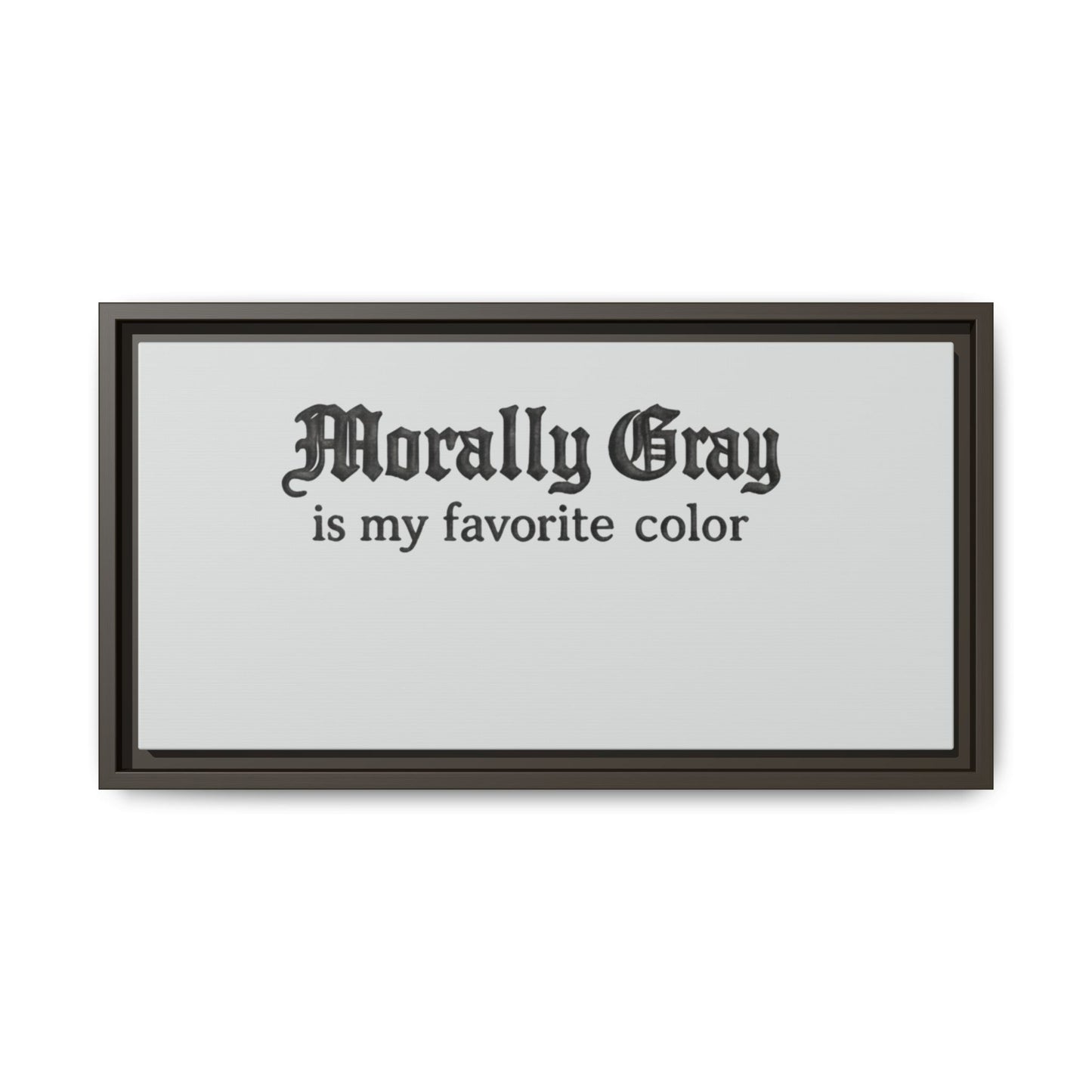 Morally Gray Collective Canvas Print — BookTok Feminist Wall Art