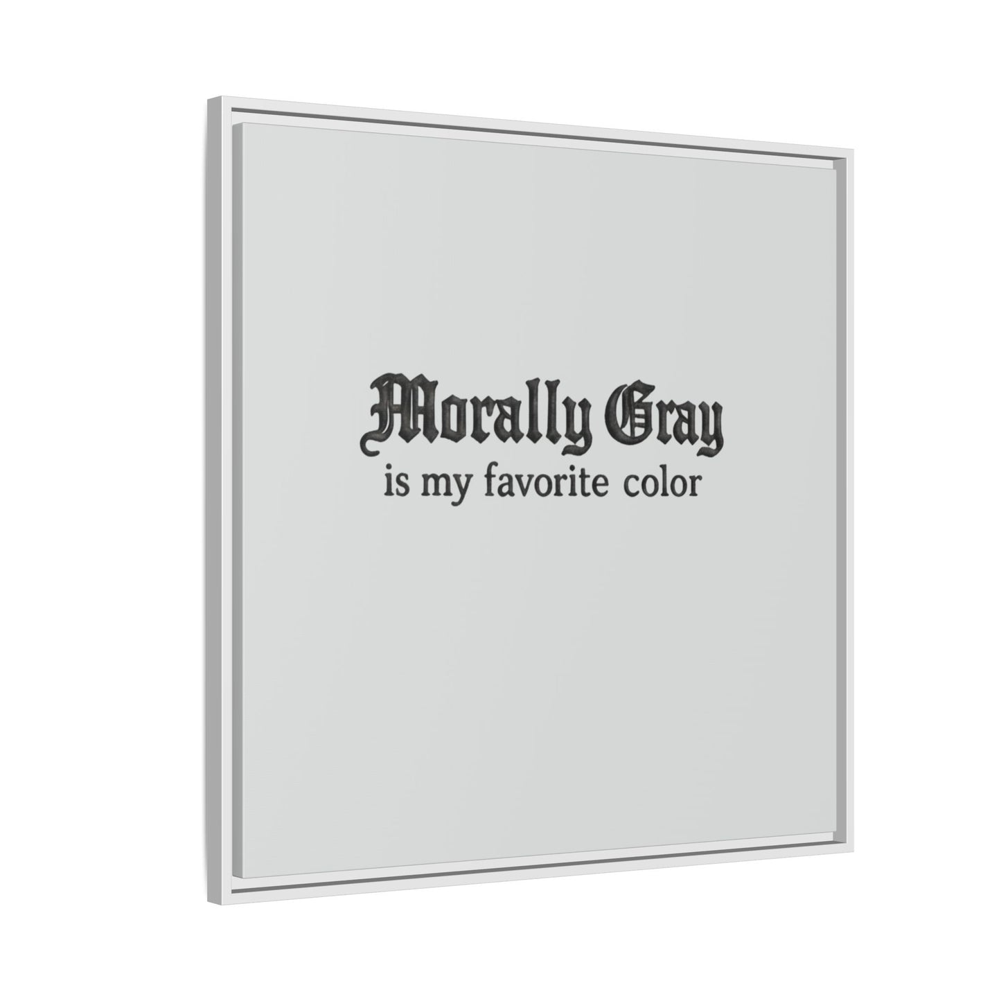 Morally Gray Collective Canvas Print — BookTok Feminist Wall Art