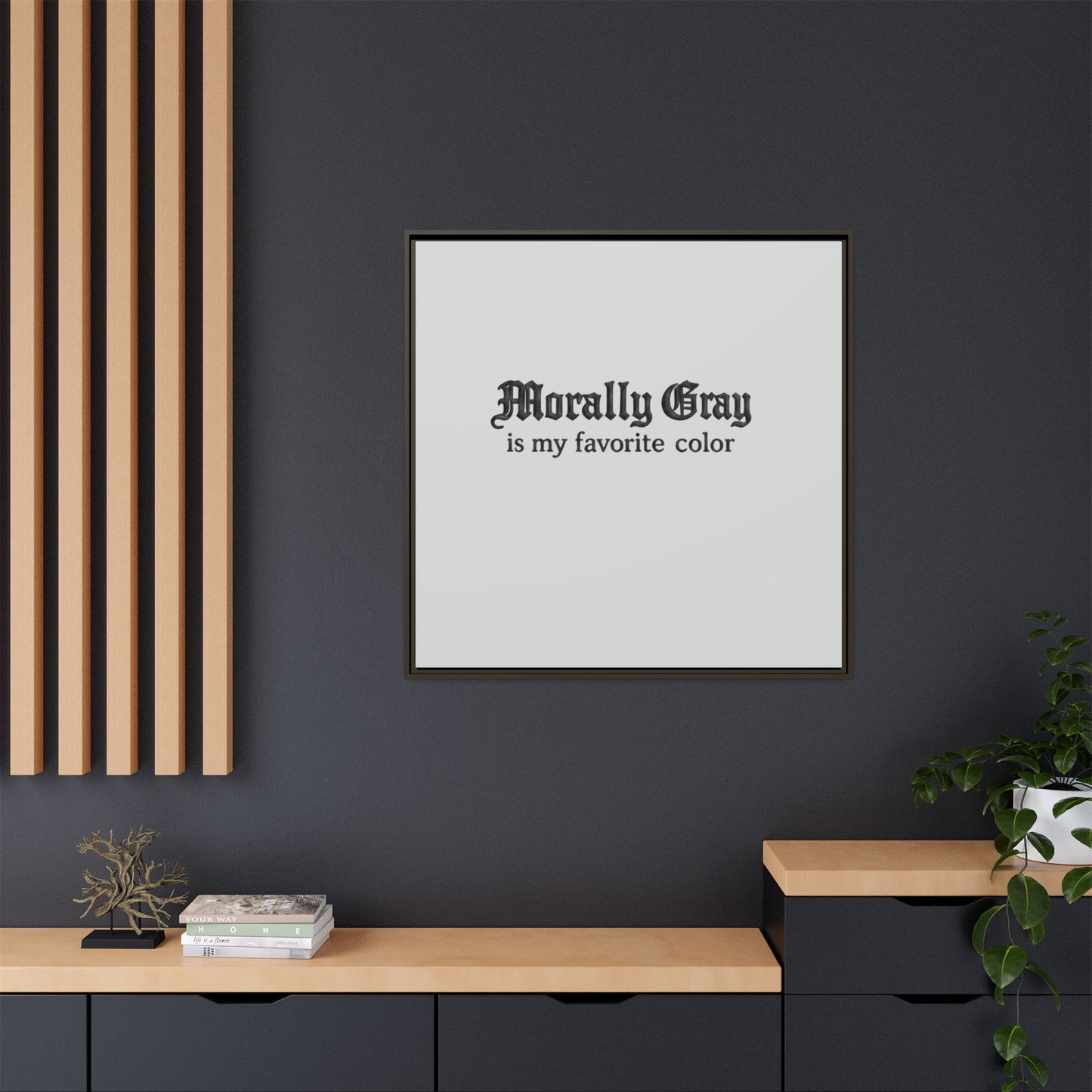 Morally Gray Collective Canvas Print — BookTok Feminist Wall Art