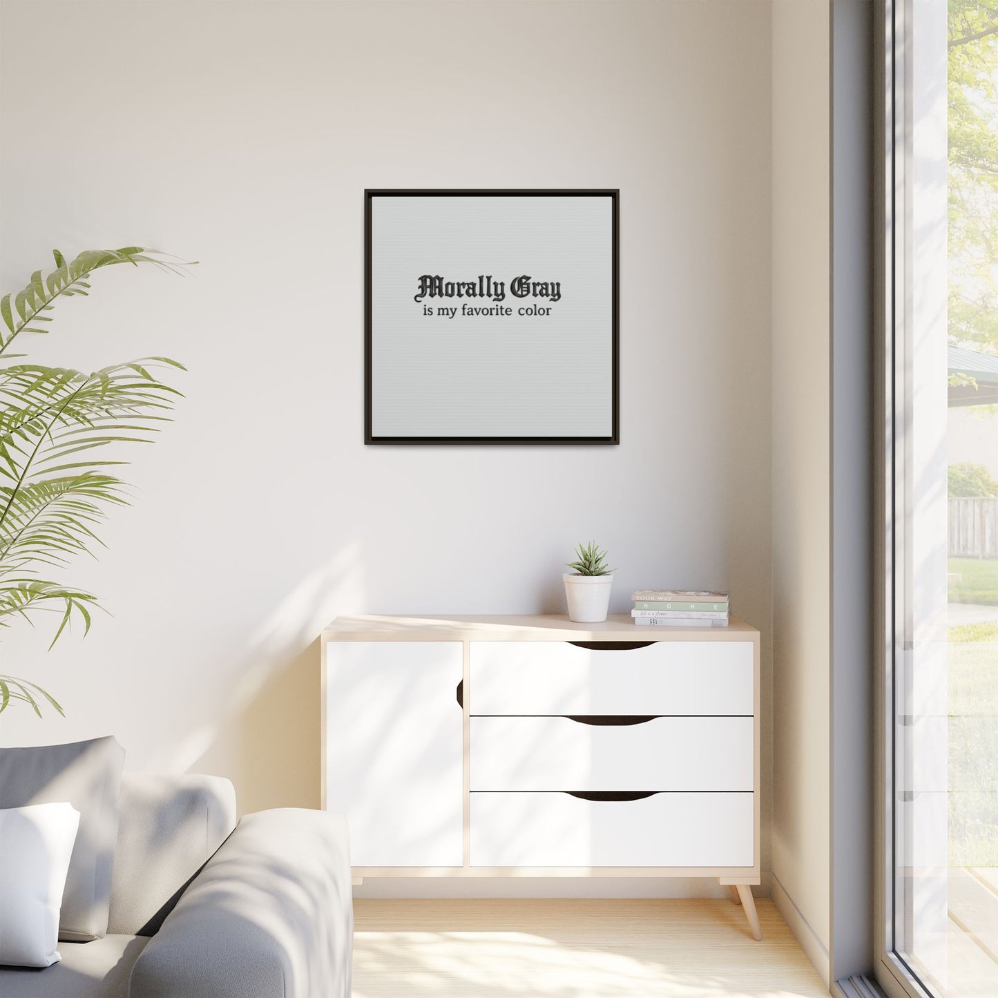 Morally Gray Collective Canvas Print — BookTok Feminist Wall Art
