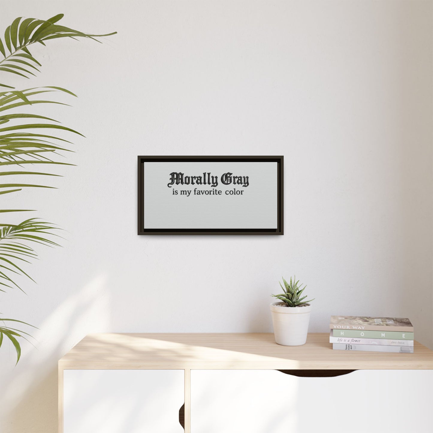 Morally Gray Collective Canvas Print — BookTok Feminist Wall Art