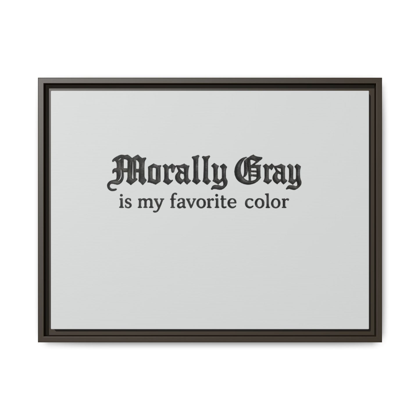 Morally Gray Collective Canvas Print — BookTok Feminist Wall Art