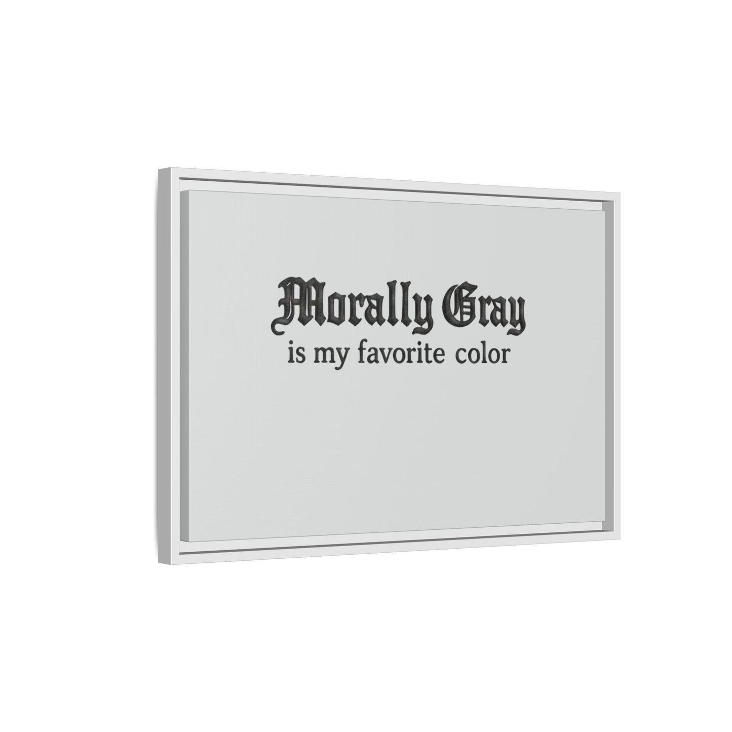 Morally Gray Collective Canvas Print — BookTok Feminist Wall Art