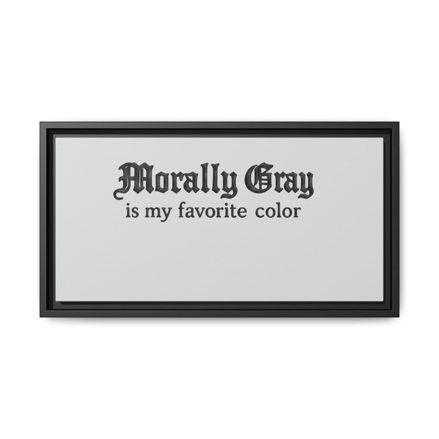 Morally Gray Collective Canvas Print — BookTok Feminist Wall Art