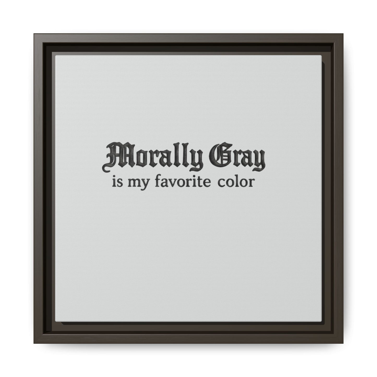 Morally Gray Collective Canvas Print — BookTok Feminist Wall Art