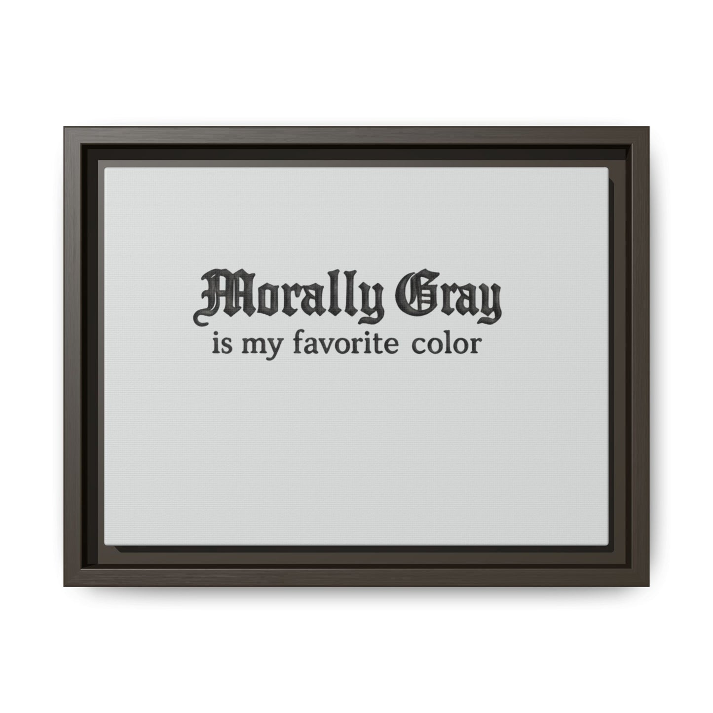 Morally Gray Collective Canvas Print — BookTok Feminist Wall Art