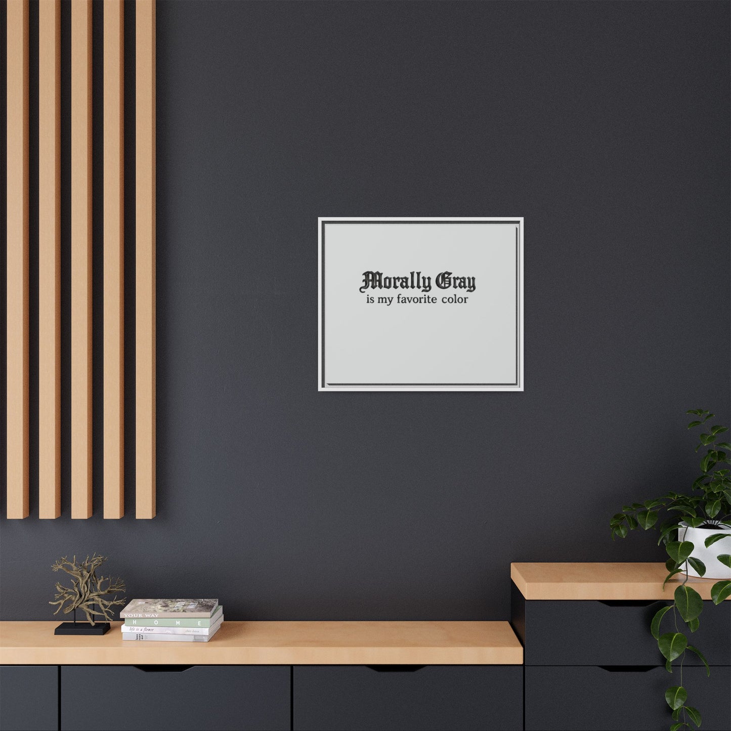 Morally Gray Collective Canvas Print — BookTok Feminist Wall Art