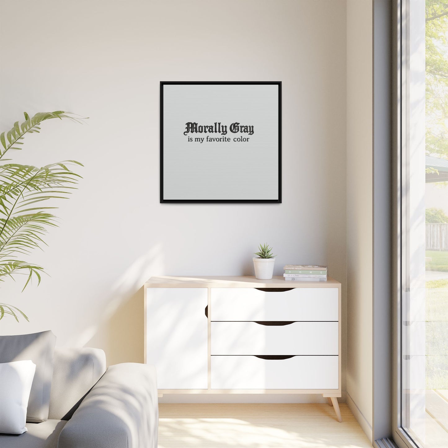 Morally Gray Collective Canvas Print — BookTok Feminist Wall Art