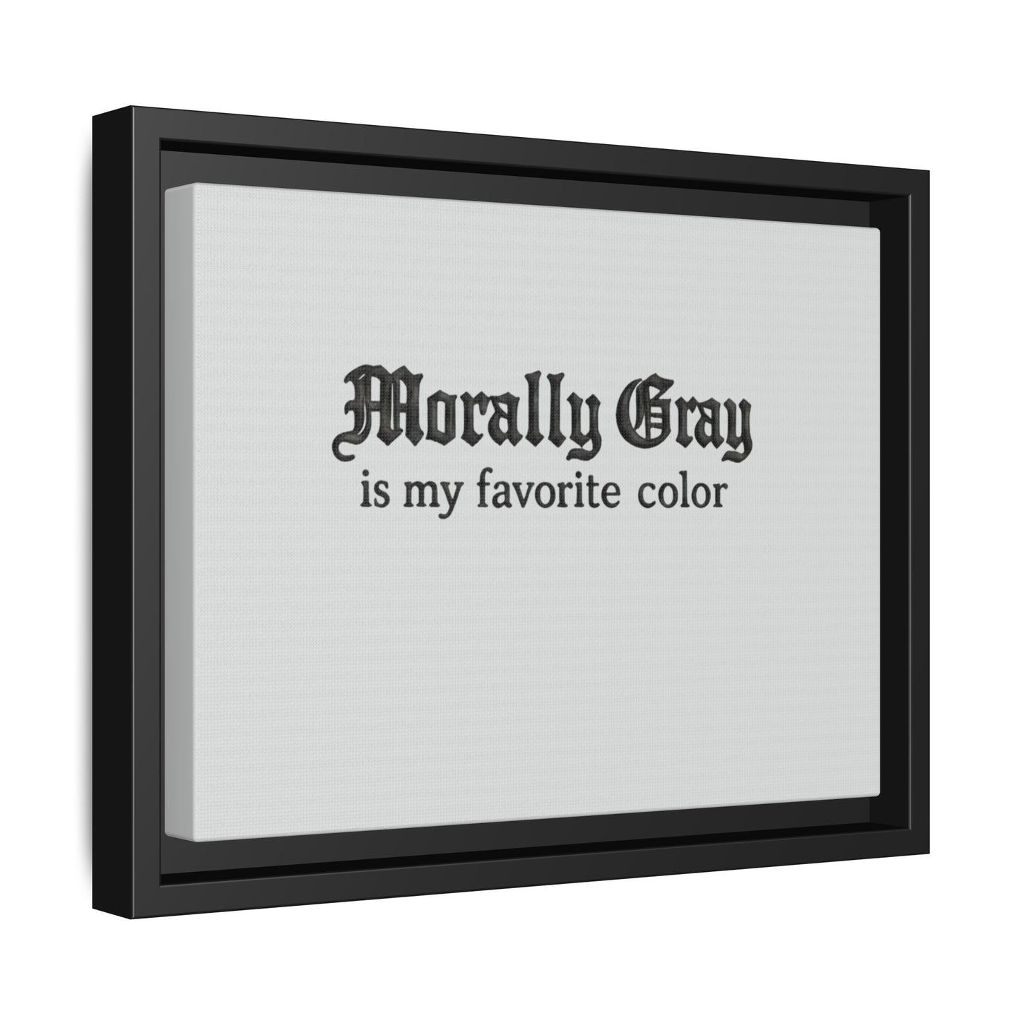 Morally Gray Collective Canvas Print — BookTok Feminist Wall Art