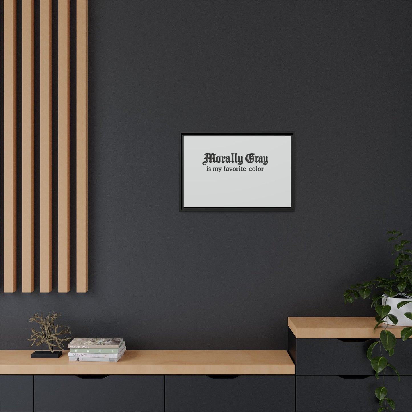 Morally Gray Collective Canvas Print — BookTok Feminist Wall Art