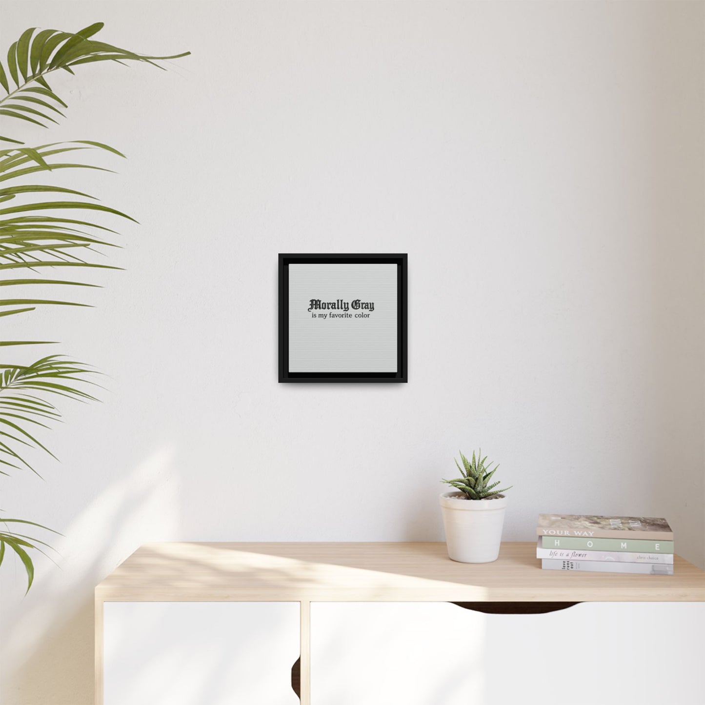 Morally Gray Collective Canvas Print — BookTok Feminist Wall Art