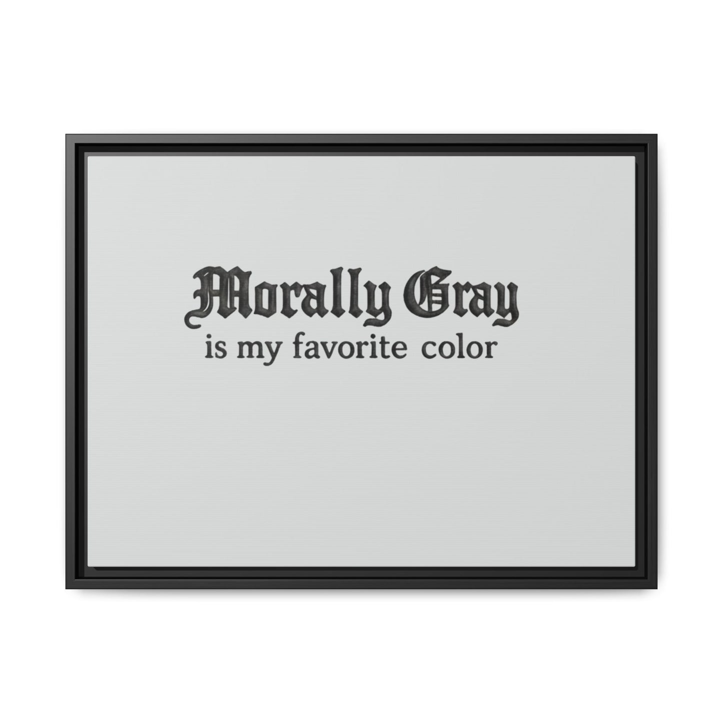 Morally Gray Collective Canvas Print — BookTok Feminist Wall Art