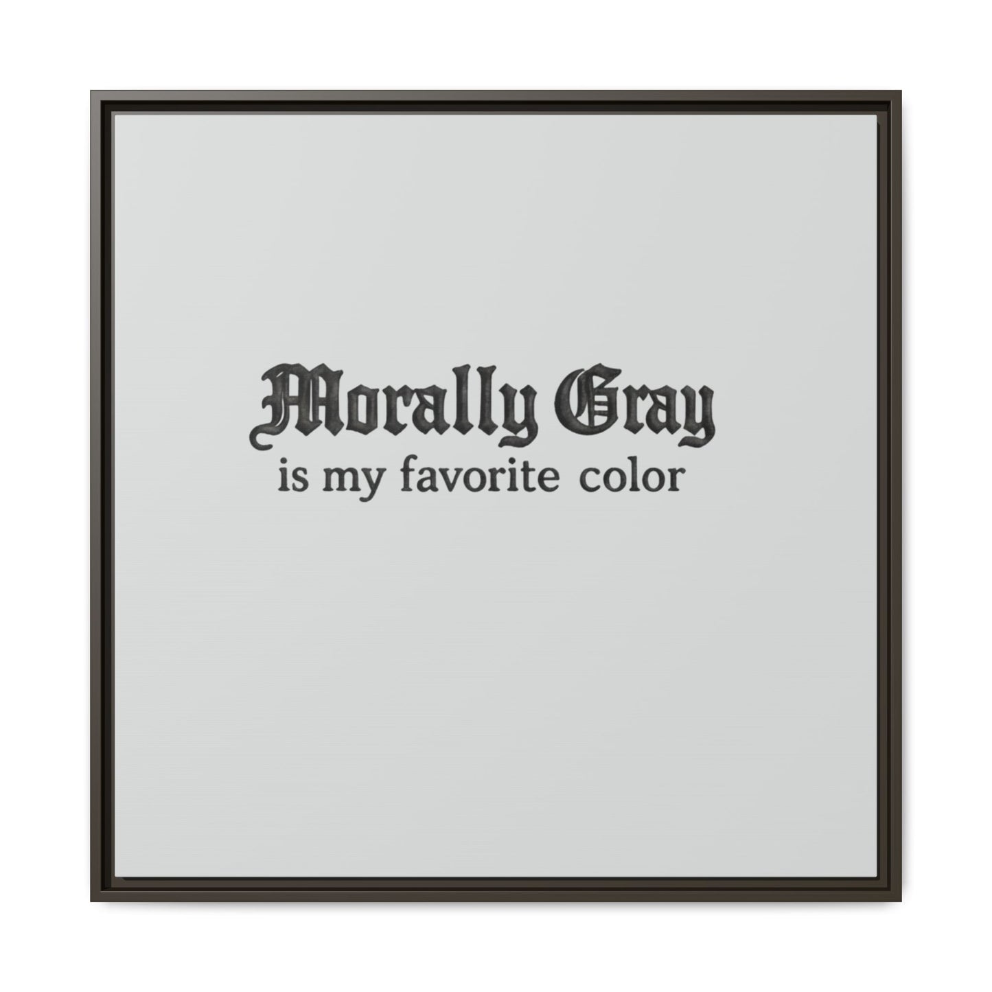 Morally Gray Collective Canvas Print — BookTok Feminist Wall Art