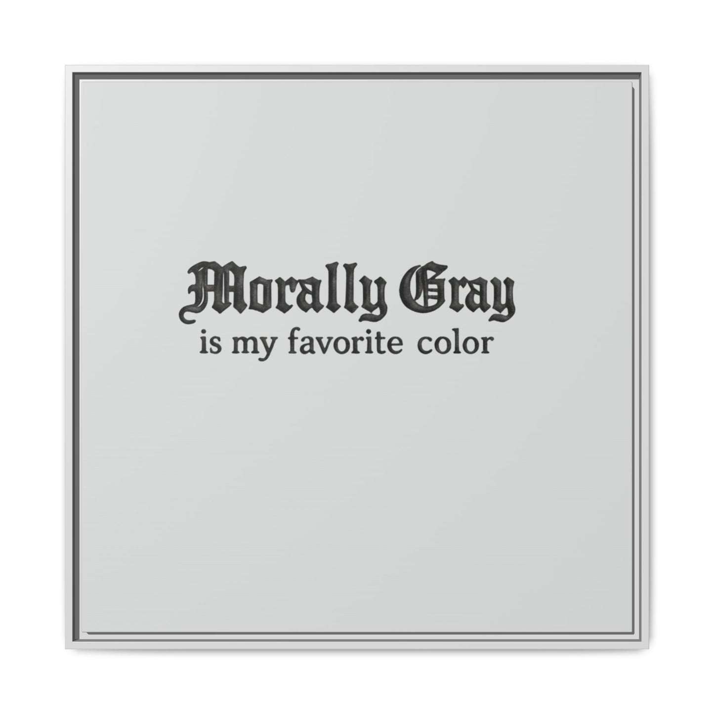 Morally Gray Collective Canvas Print — BookTok Feminist Wall Art