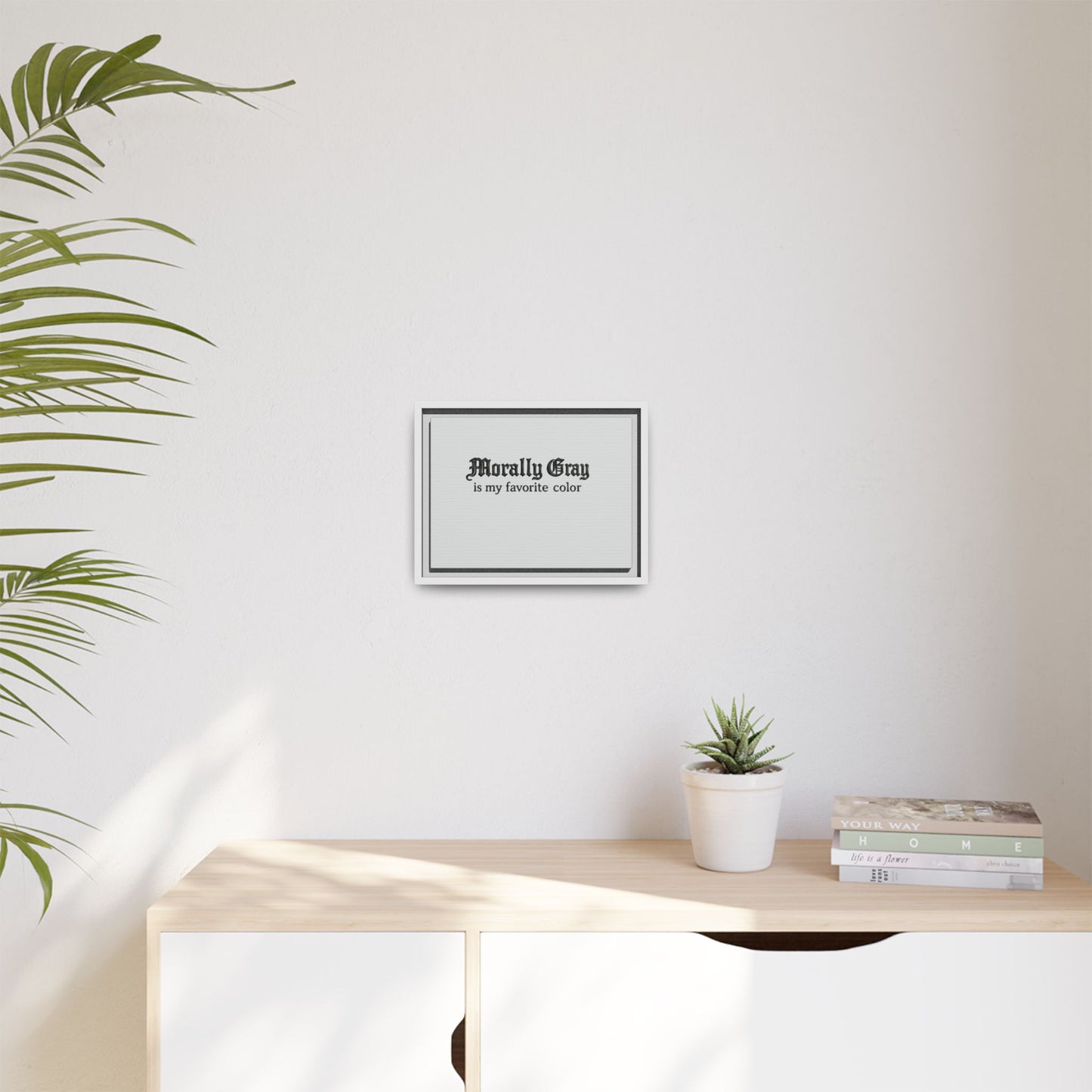 Morally Gray Collective Canvas Print — BookTok Feminist Wall Art
