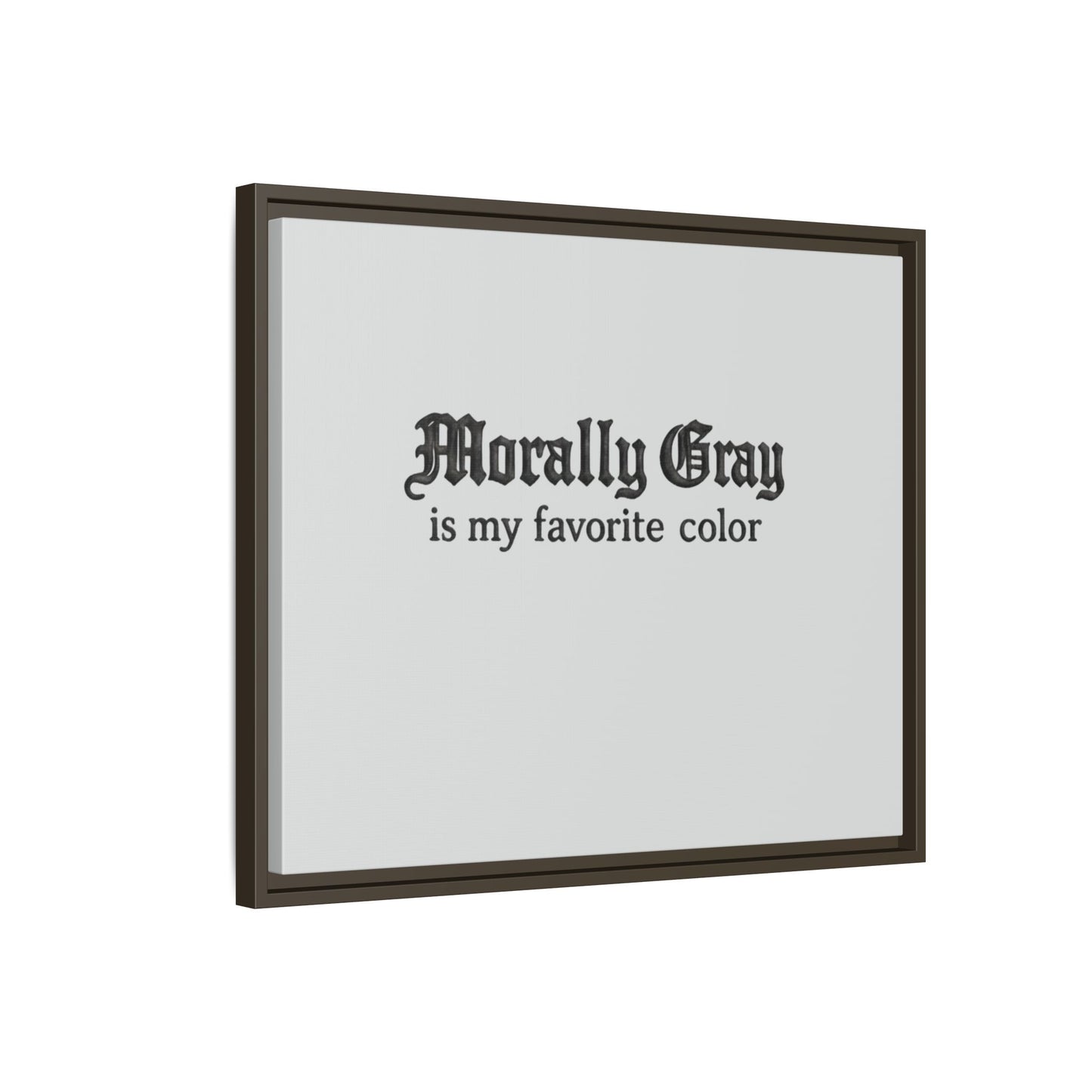 Morally Gray Collective Canvas Print — BookTok Feminist Wall Art