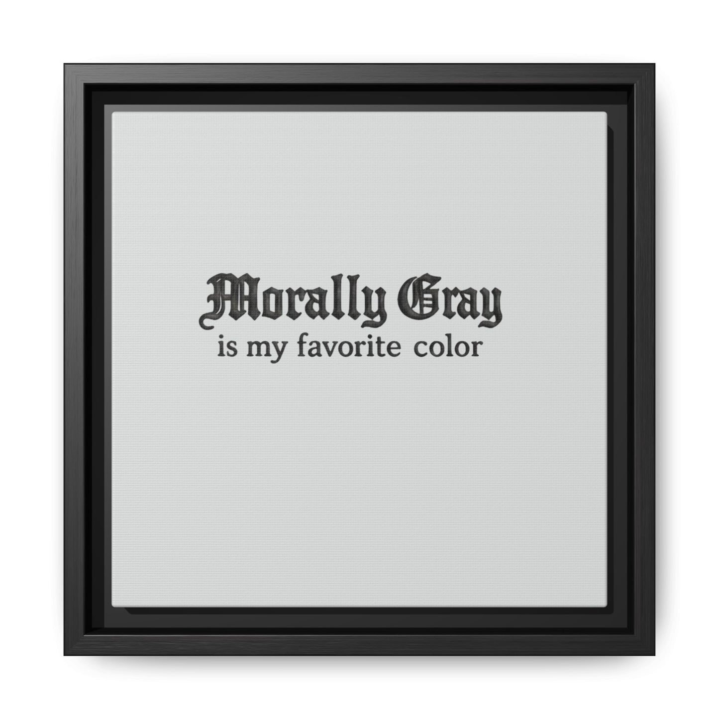 Morally Gray Collective Canvas Print — BookTok Feminist Wall Art