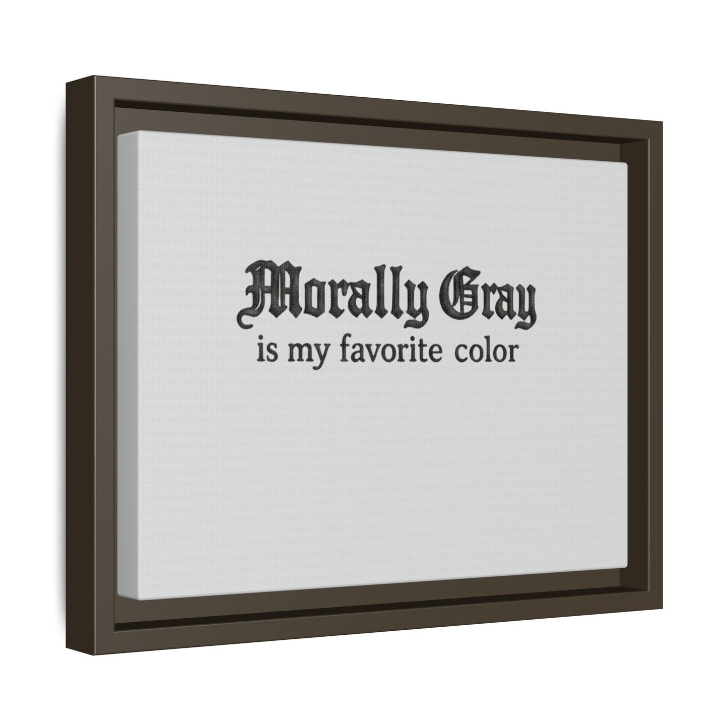 Morally Gray Collective Canvas Print — BookTok Feminist Wall Art