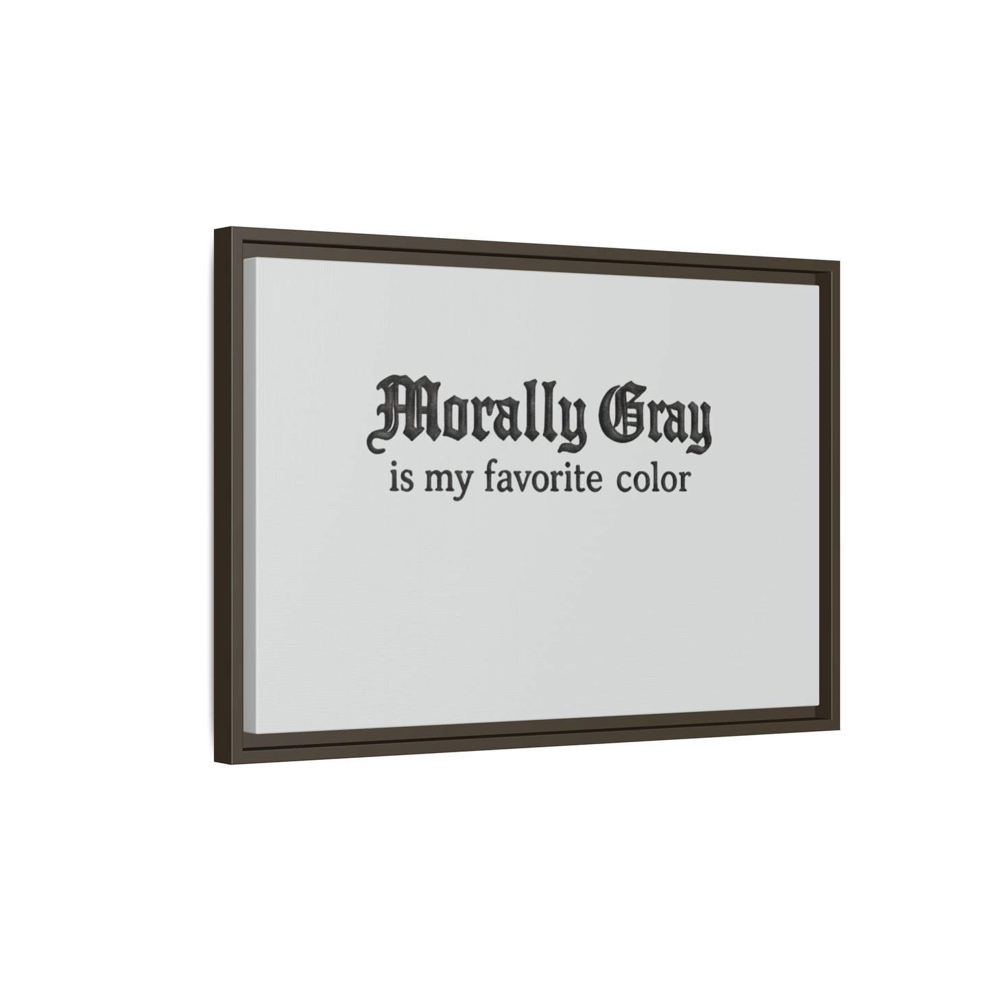 Morally Gray Collective Canvas Print — BookTok Feminist Wall Art