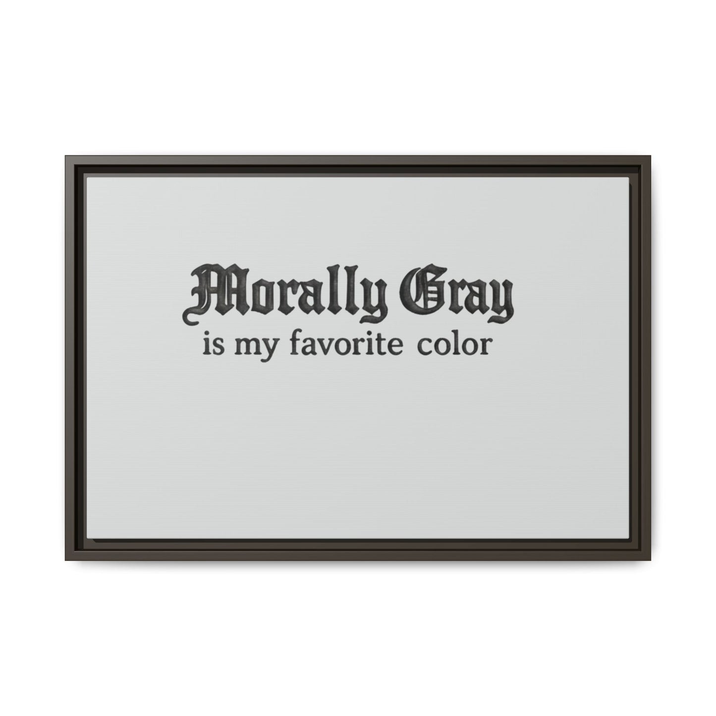 Morally Gray Collective Canvas Print — BookTok Feminist Wall Art
