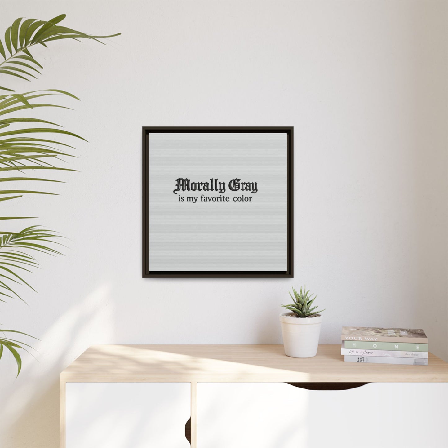 Morally Gray Collective Canvas Print — BookTok Feminist Wall Art
