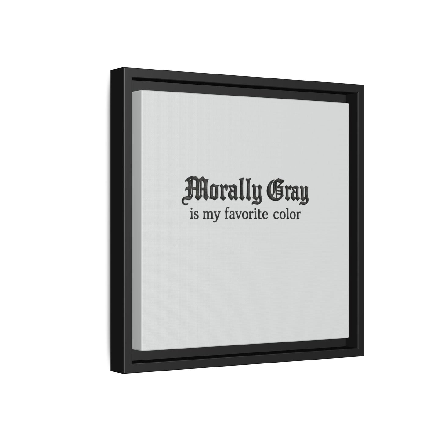 Morally Gray Collective Canvas Print — BookTok Feminist Wall Art