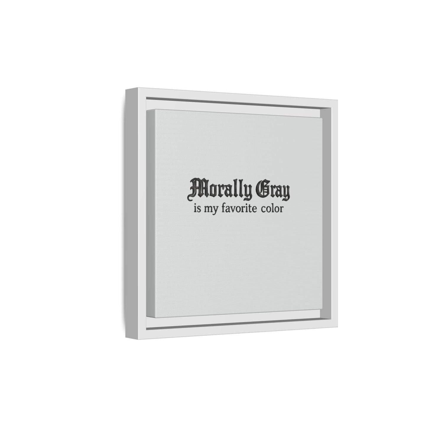 Morally Gray Collective Canvas Print — BookTok Feminist Wall Art