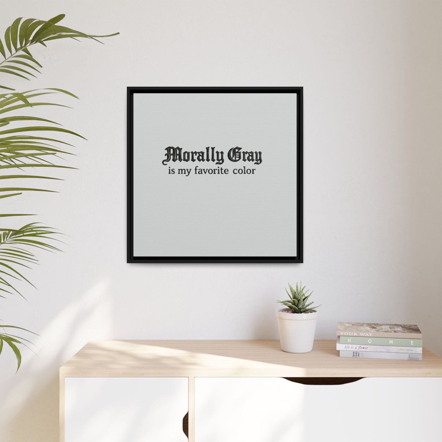 Morally Gray Collective Canvas Print — BookTok Feminist Wall Art
