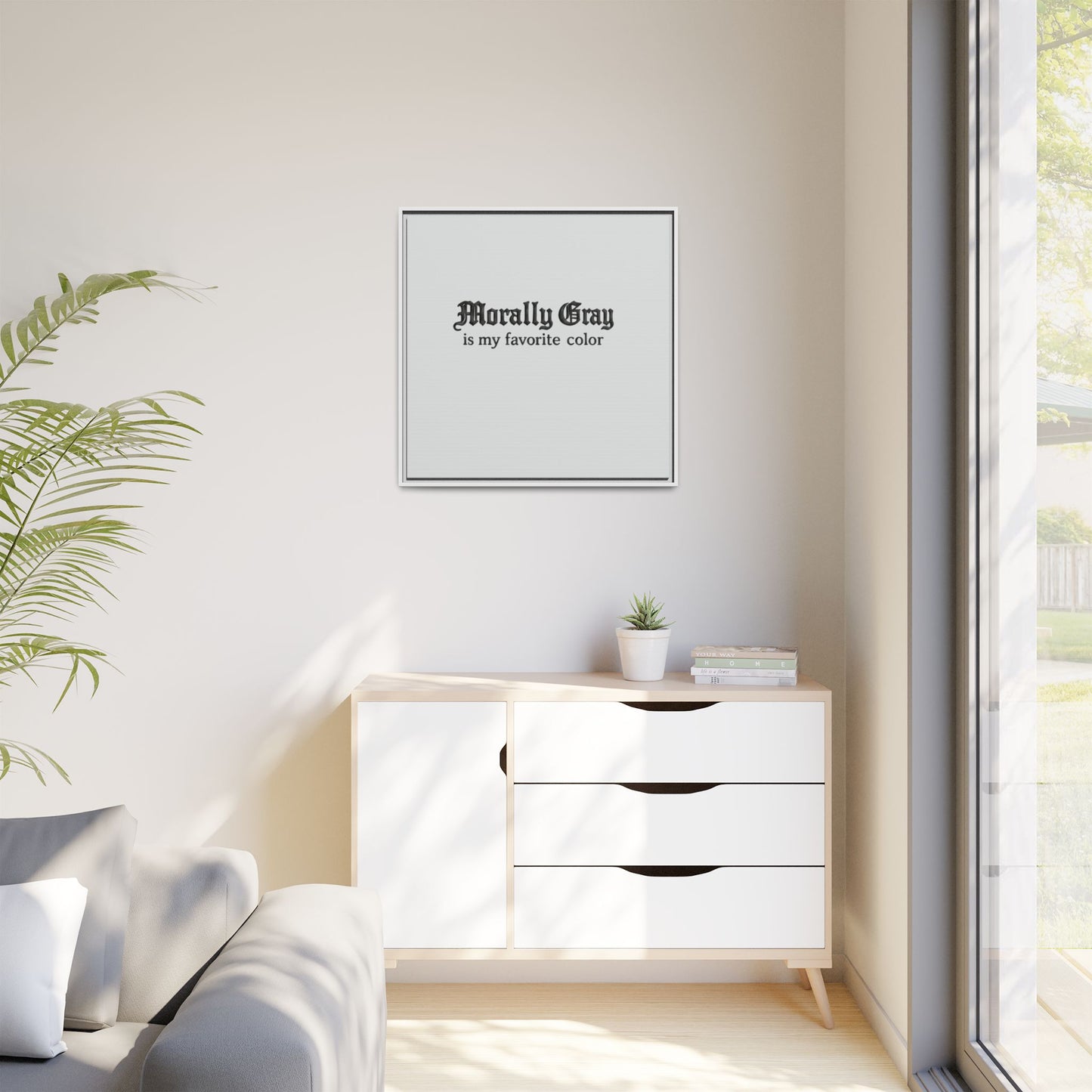 Morally Gray Collective Canvas Print — BookTok Feminist Wall Art