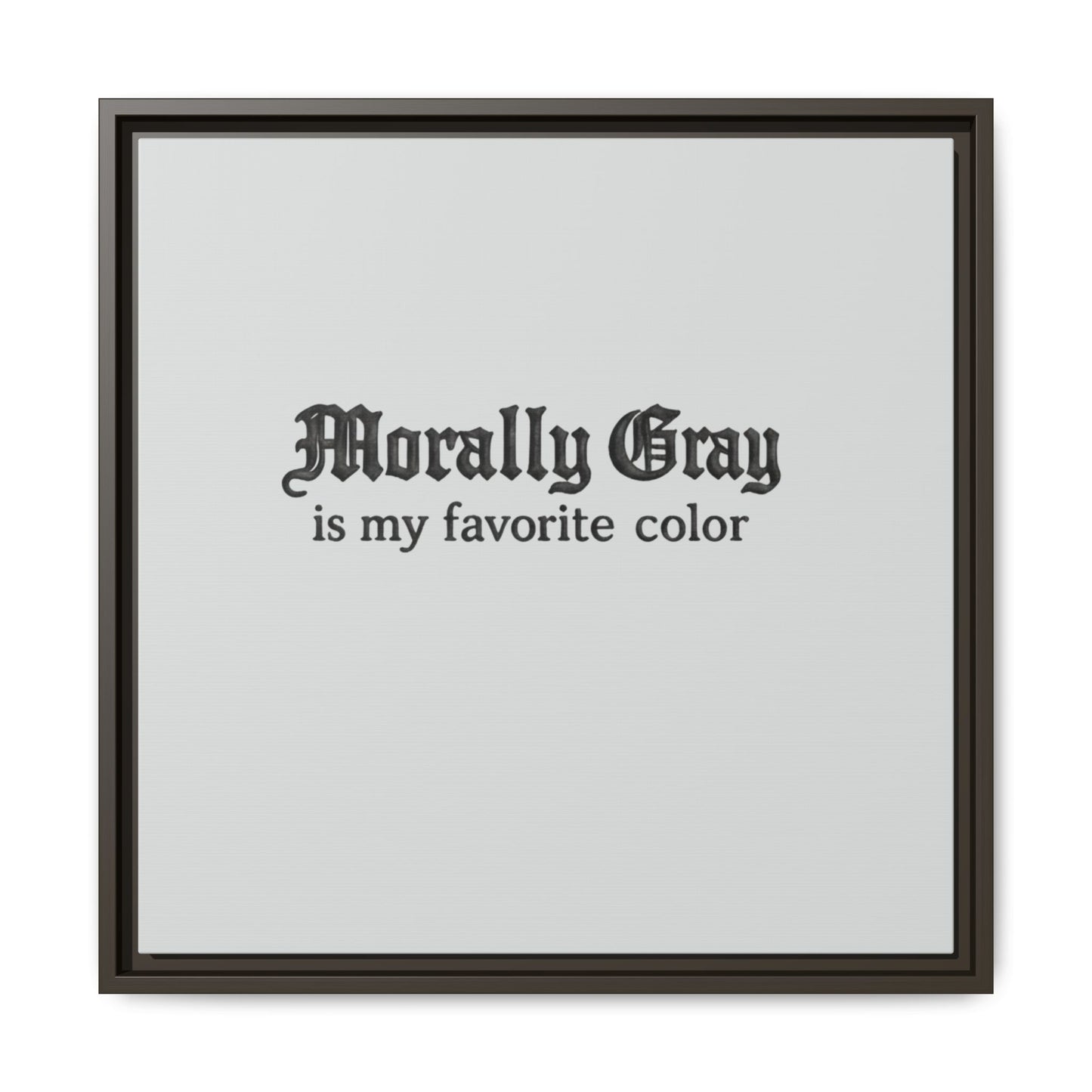 Morally Gray Collective Canvas Print — BookTok Feminist Wall Art