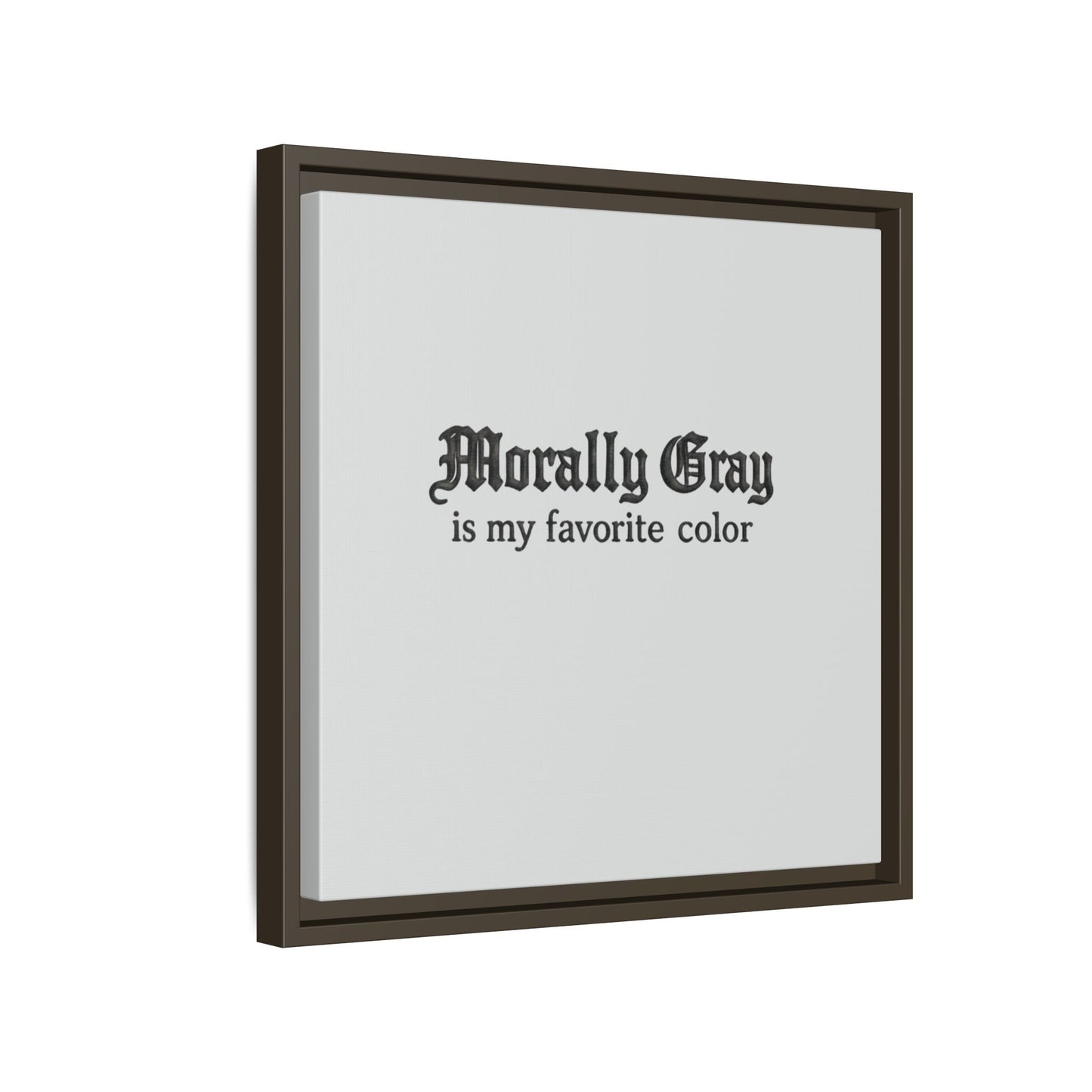 Morally Gray Collective Canvas Print — BookTok Feminist Wall Art