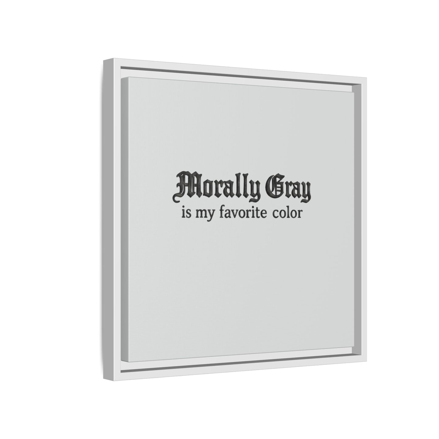 Morally Gray Collective Canvas Print — BookTok Feminist Wall Art
