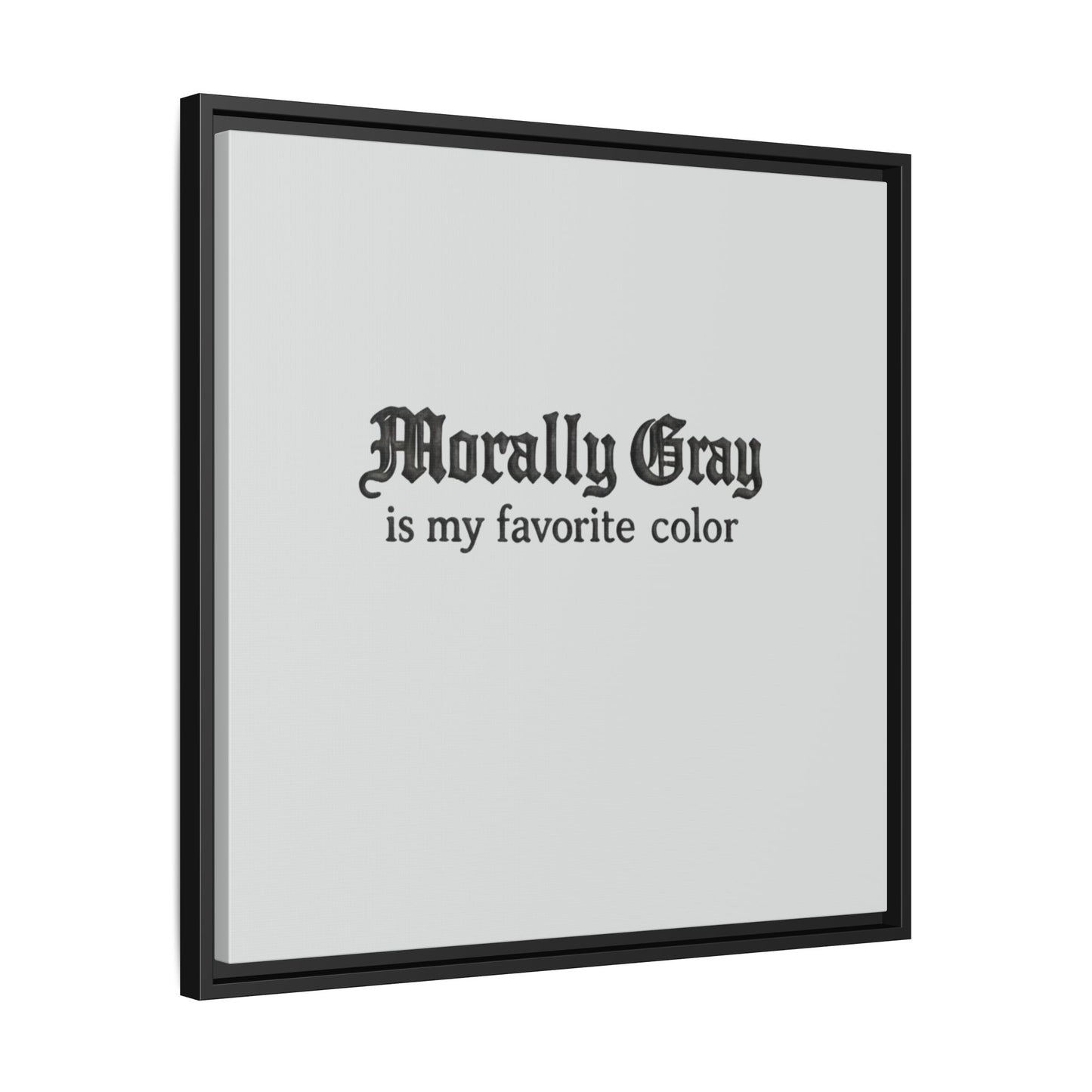 Morally Gray Collective Canvas Print — BookTok Feminist Wall Art