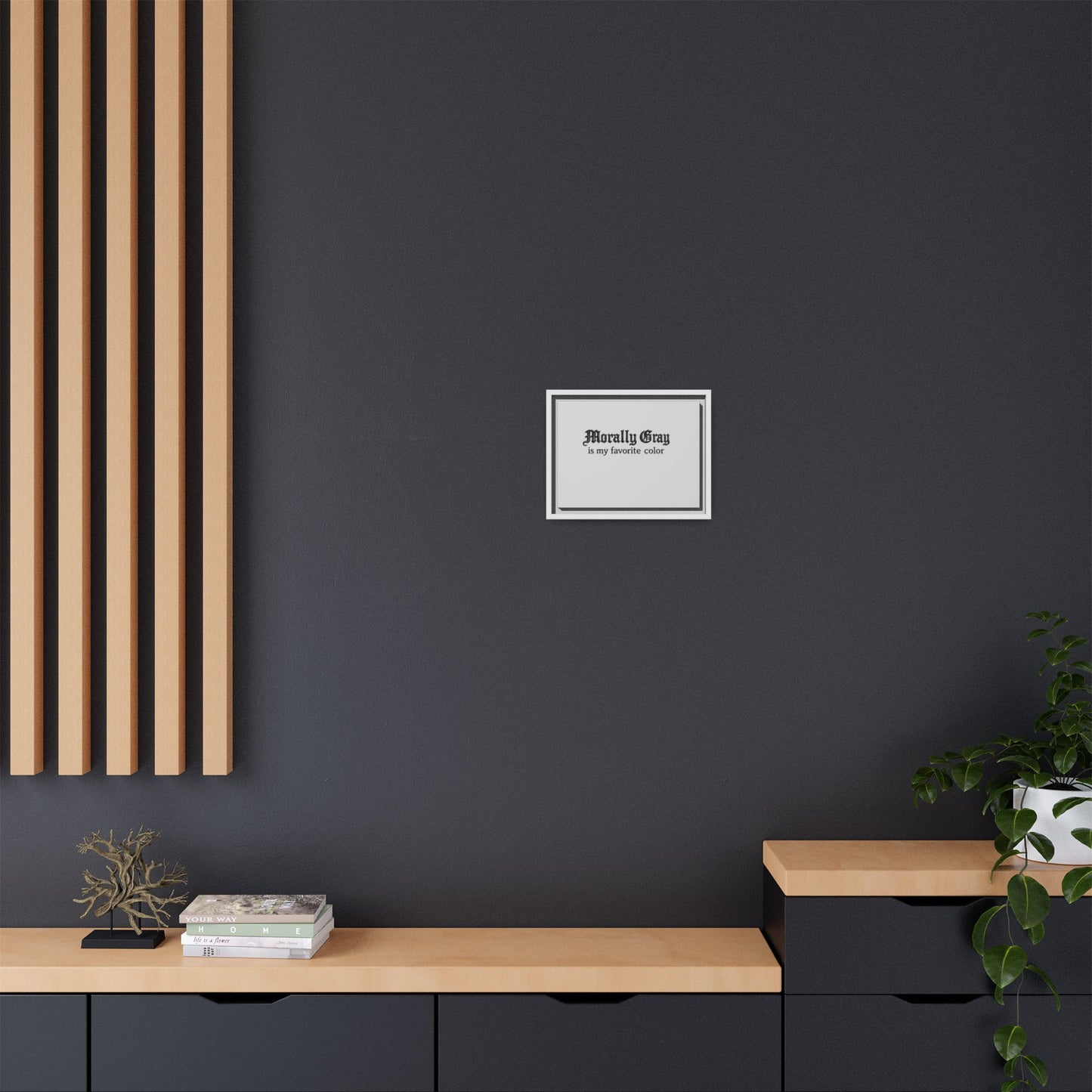 Morally Gray Collective Canvas Print — BookTok Feminist Wall Art
